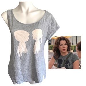 Boy Meets Girl Asymmetrical T-Shirt & Tank Top Tunic Gilmore